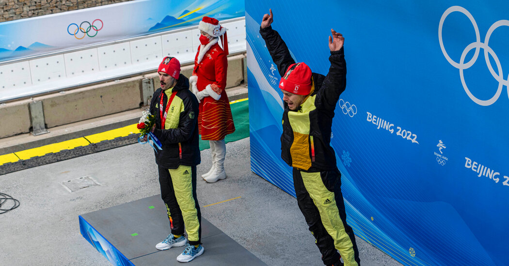 Germany has swept the sliding sports so far: six events, six golds.