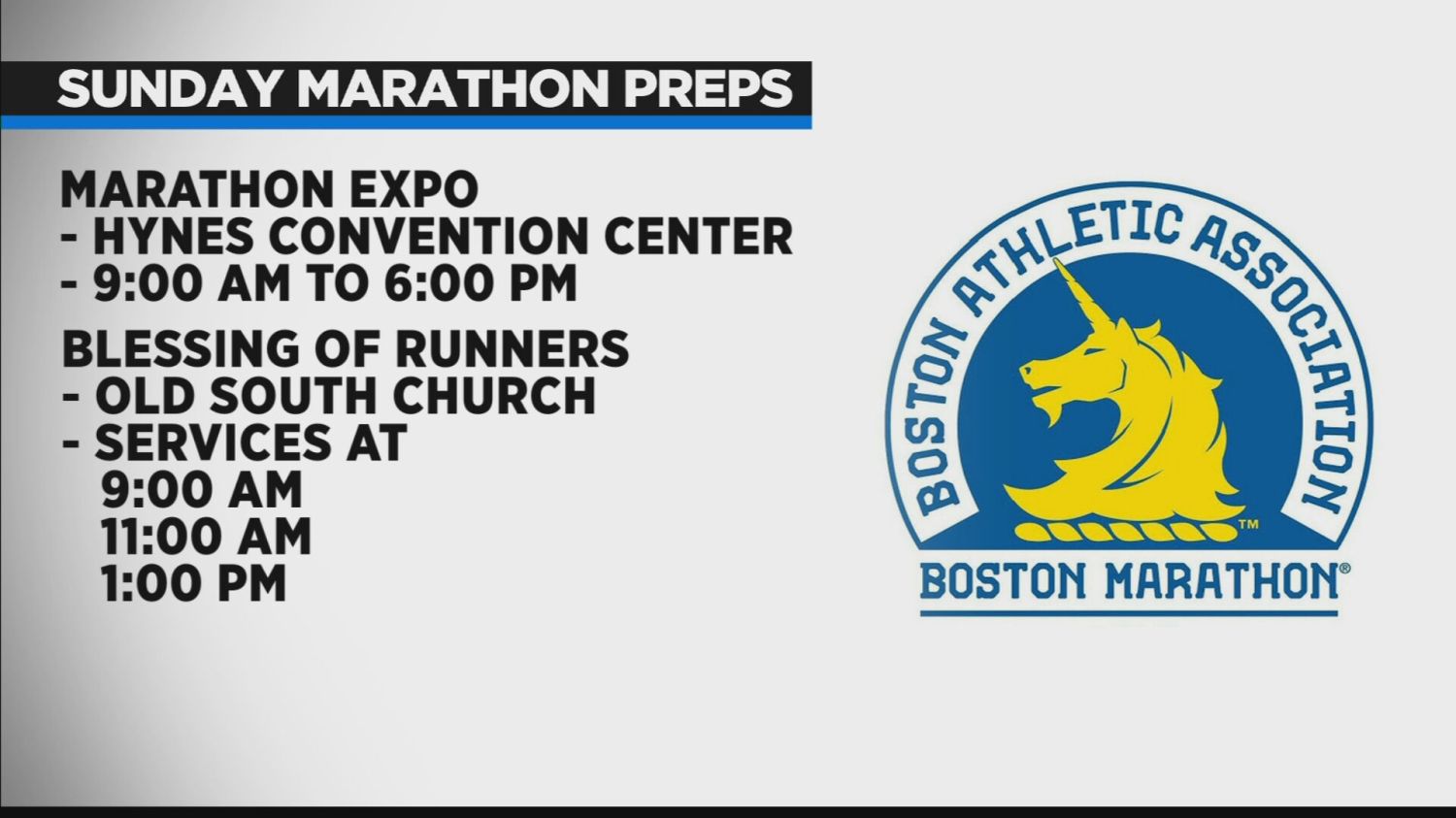 Multiple Events Held Sunday Before Boston Marathon