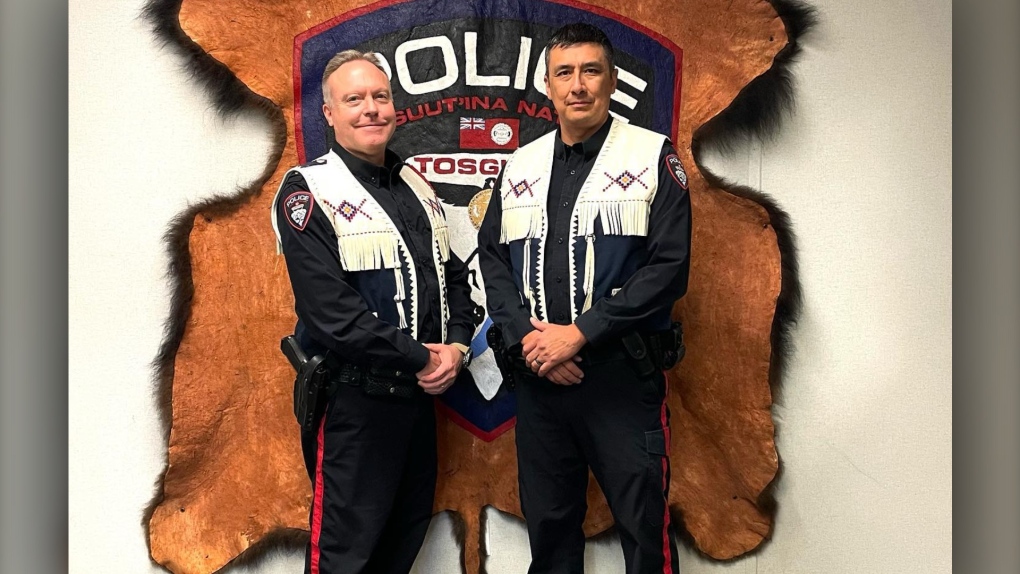 Tsuut'ina police adopt locally-designed beaded vests for community events