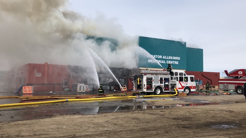 Woman charged with arson in Prince Albert event centre fire