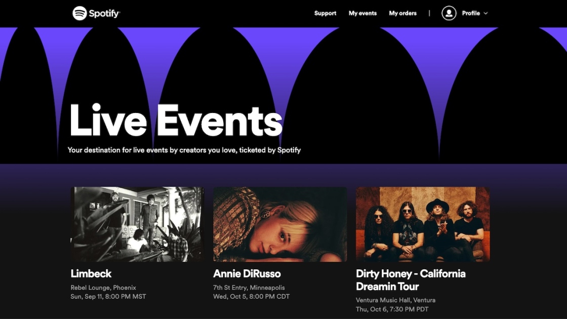 Spotify Gets Into Concert Ticket Sales, But Only Presale Events to Start