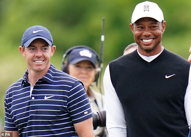 Tiger Woods (R) and Rory McIlroy (L) have teamed up to launch new PGA Tour 'stadium' events