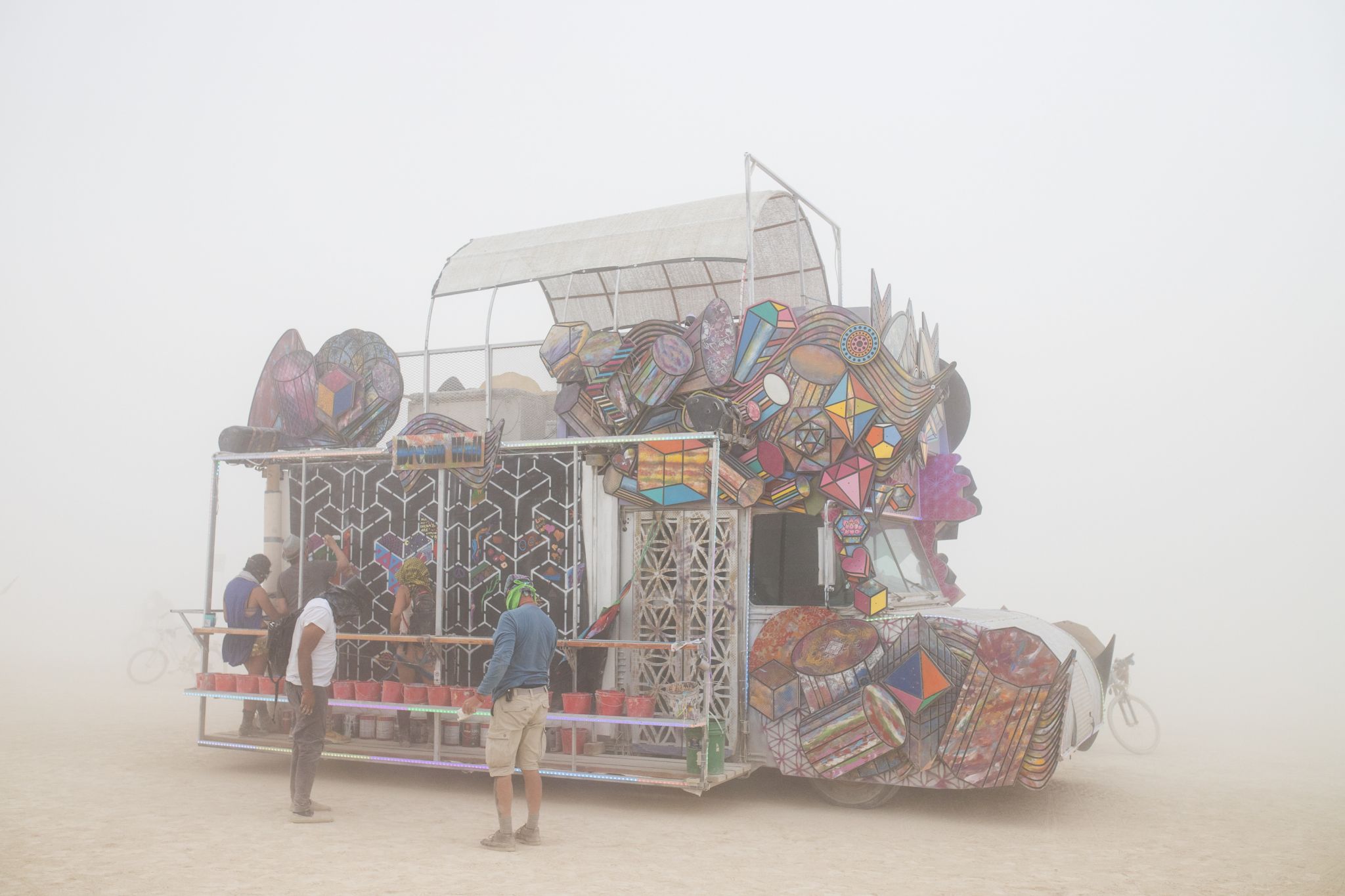 Dust storm nearly derails marquee event at Burning Man